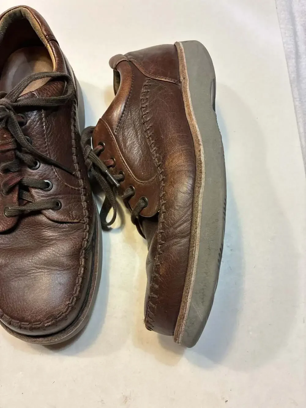 Samuel Hubbard Get-Up Men's Brown Leather Moc Toe Derby Shoes